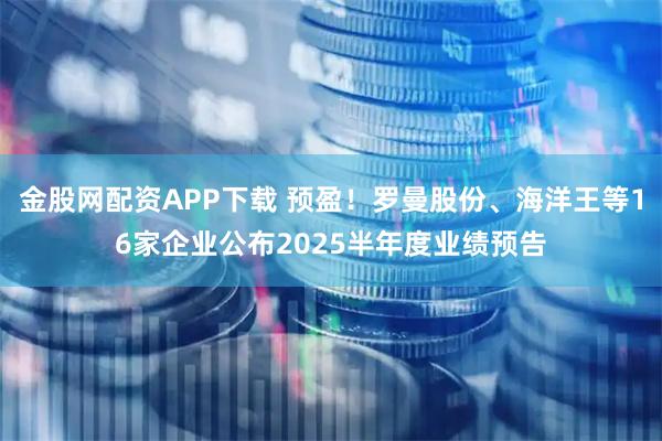 金股网配资APP下载 预盈！罗曼股份、海洋王等16家企业公布2025半年度业绩预告